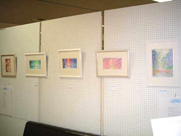 玉神輝美絵画展会場風景